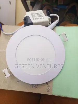 White 6wts Round, Recessed Led Panel Light