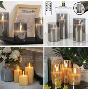 3 PCS Genswin Flameless Led Candles With a Remote Control