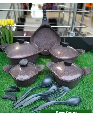 15 PCS Square Die Cast Cookware Set