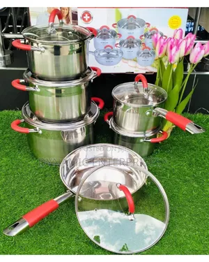 12 PCS Swiss Line Stainless Steel Cookware Set