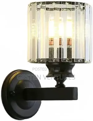 Modern Black Crystal Wall Bracket Light