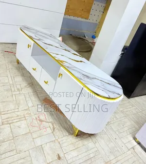 Oval Marble Top Tv Stand