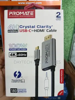 This Is a Promate Hdmi-Pd100 Crystalclarity Usb-C to Hdmi Cable.