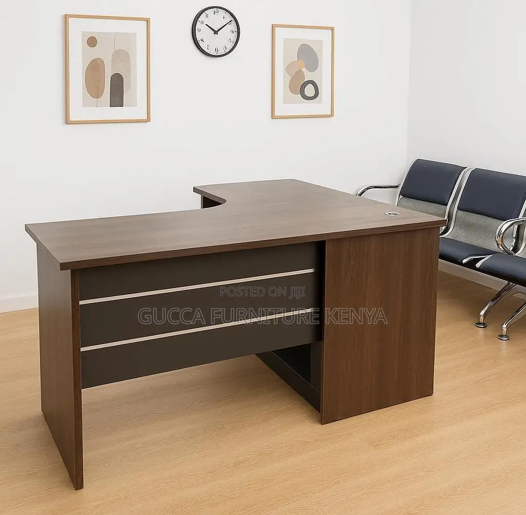 Executive Curved Office Desk With Drawers