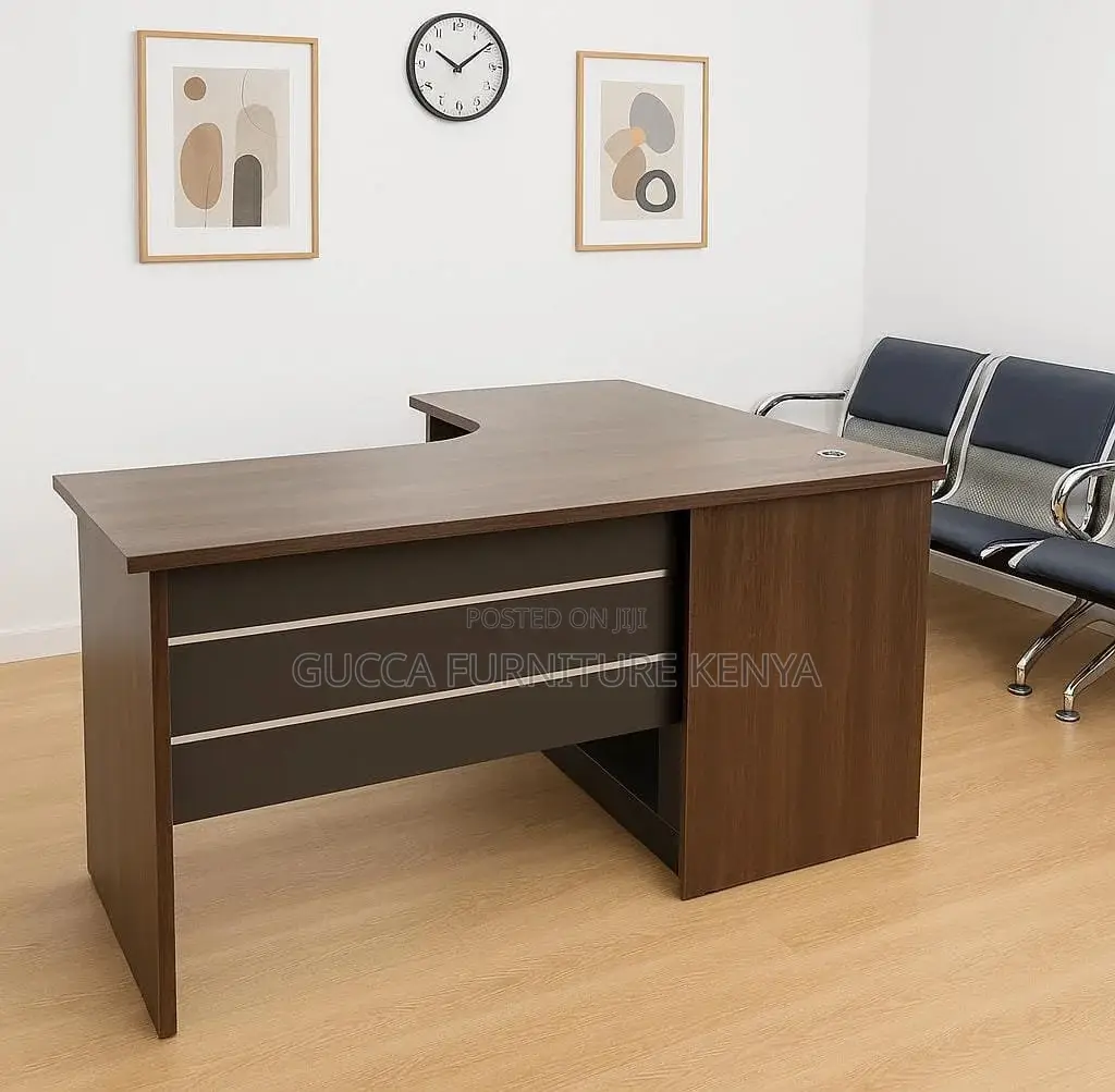 Executive Curved Office Desk With Drawers