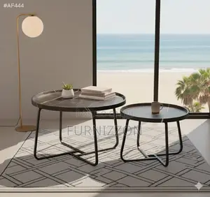 Stylish Metal Frame Coffee Table for Lounge Use