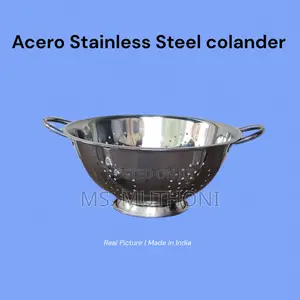 Acero Stainless Steel Deep Colander With Handle