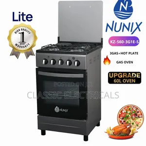 New Model 50*55 Nunix 3+1 Standing Cooker With Gas Oven.