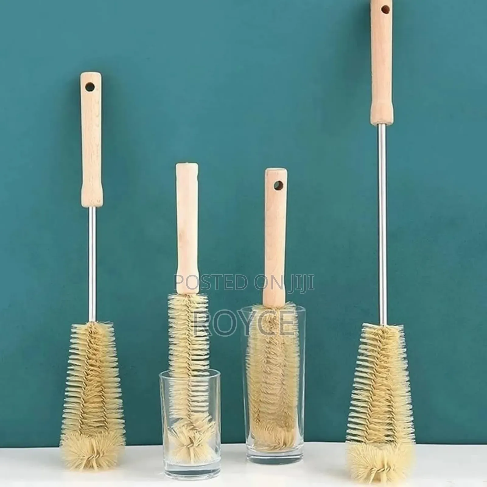 4pcs Long Wooden Handle Bottle Cleaners