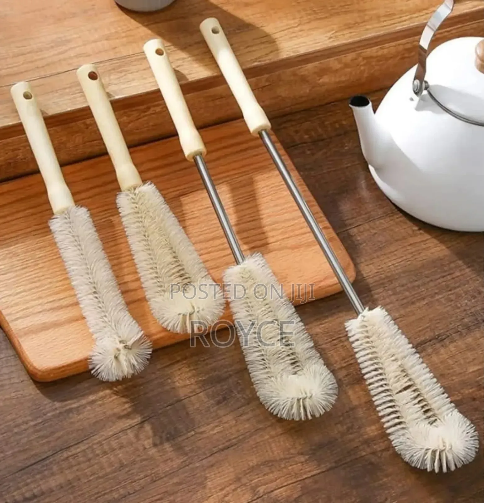 4pcs Long Wooden Handle Bottle Cleaners