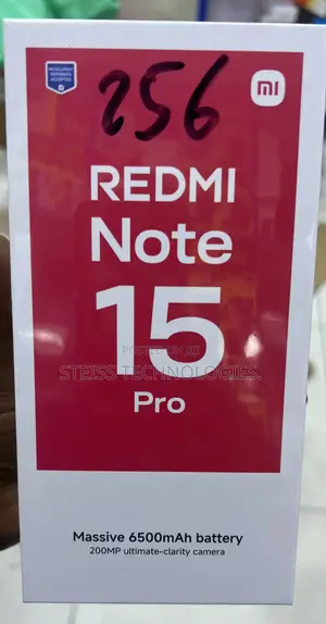 New Xiaomi Redmi Note 15 Pro 256 GB Black