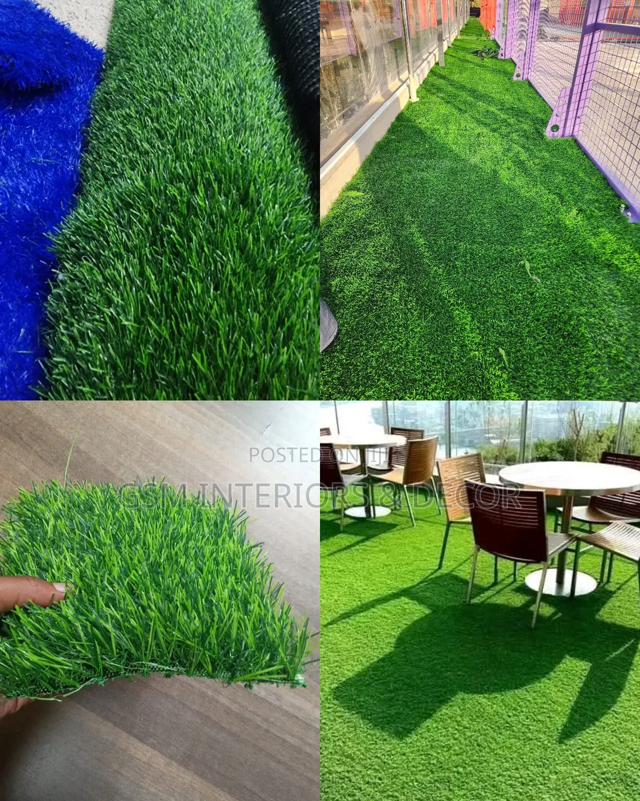 Tropical Green Artificial Green Grass Carpets Code 56