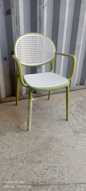 Modern Rattan Weave Plastic Armchair