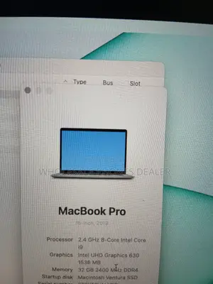 Laptop Apple MacBook Pro 2019 32GB Intel Core i9 SSD 512GB