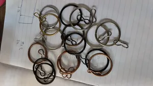 Easy to Fit Round Metal Curtain Rings for Drapery Installation