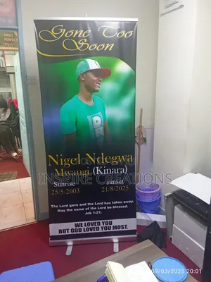 Stable and Steady Narrow Base Roll Up Banners for Burrials