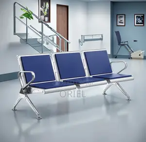 Modern Waiting Bench : 3-Seater Office Reception Bench