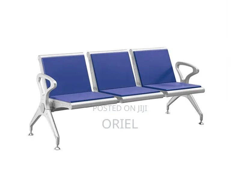 Modern Waiting Bench : 3-Seater Office Reception Bench