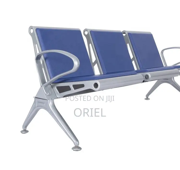 Modern Waiting Bench : 3-Seater Office Reception Bench