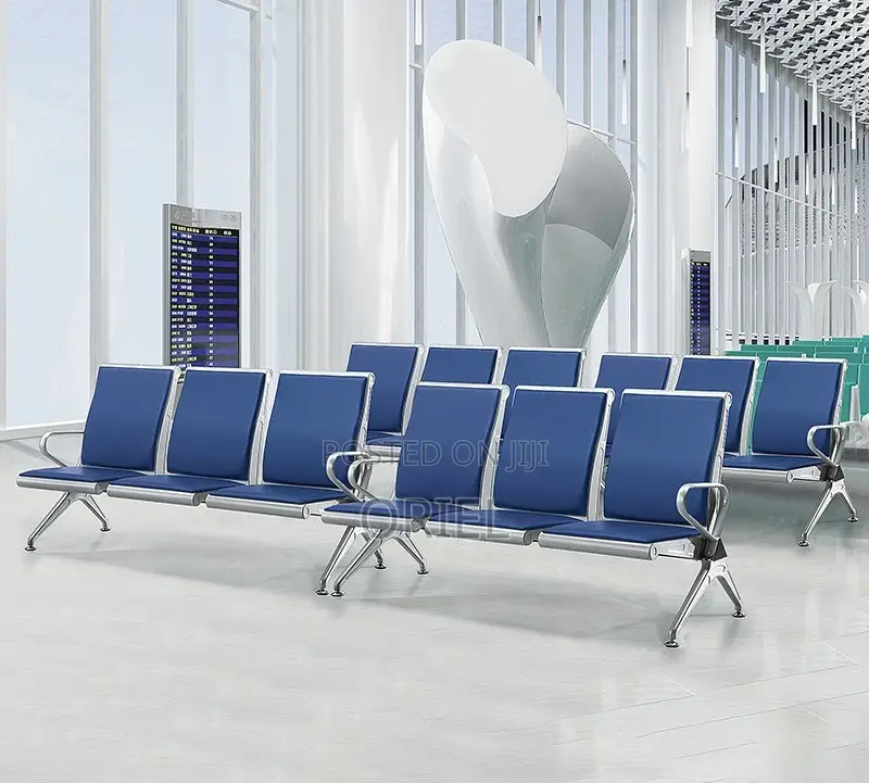 Modern Waiting Bench : 3-Seater Office Reception Bench
