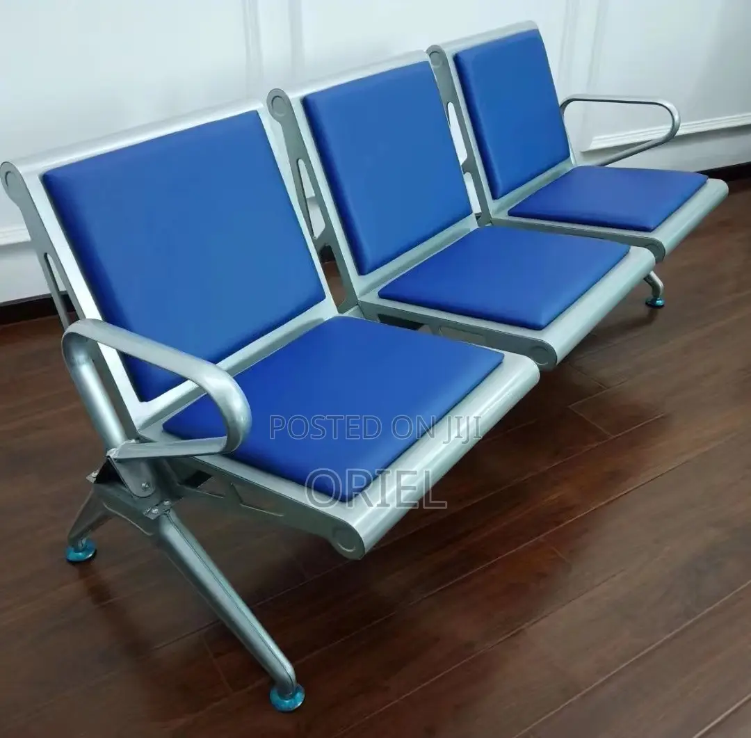 Modern Waiting Bench : 3-Seater Office Reception Bench