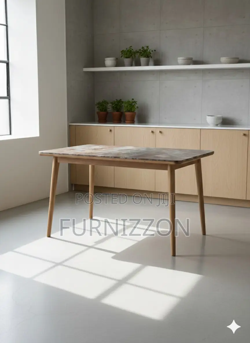 Marble Pattern Dining Table for Modern Home and Hotel