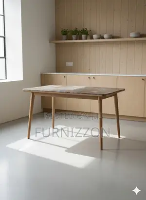 Stylish Marble Pattern Dining Table for Dining Room