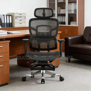 Orthopedic Mesh Office Chair With Footrest