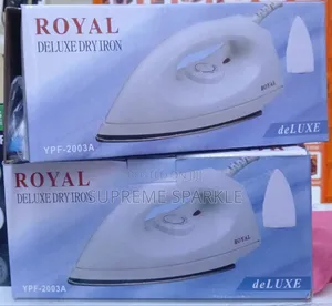 Royal Deluxe Dry Iron, Ironbox Model Ypf-2003a.