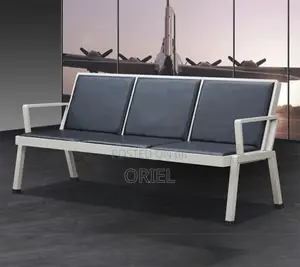 Office Waiting Bench : Padded 3-Link Reception Bench