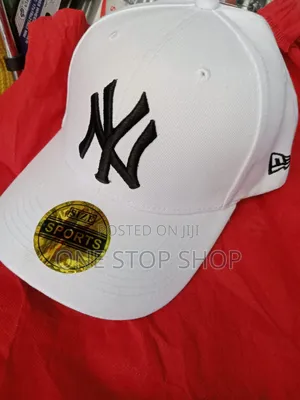 White Ny Embroidered Unisex Cap