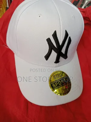 White Ny Embroidered Unisex Cap