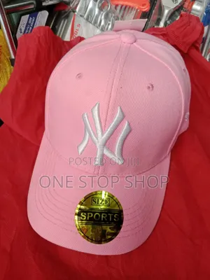 Pink Ny Embroidered Ladies Classy Cap