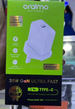 35w Gan Oraimo Type C Charger.