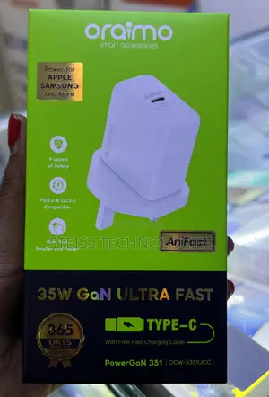 35w Gan Oraimo Type C Charger.