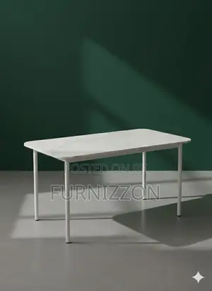 Stylish Marble Outdoor Dining Table for Garden Setup