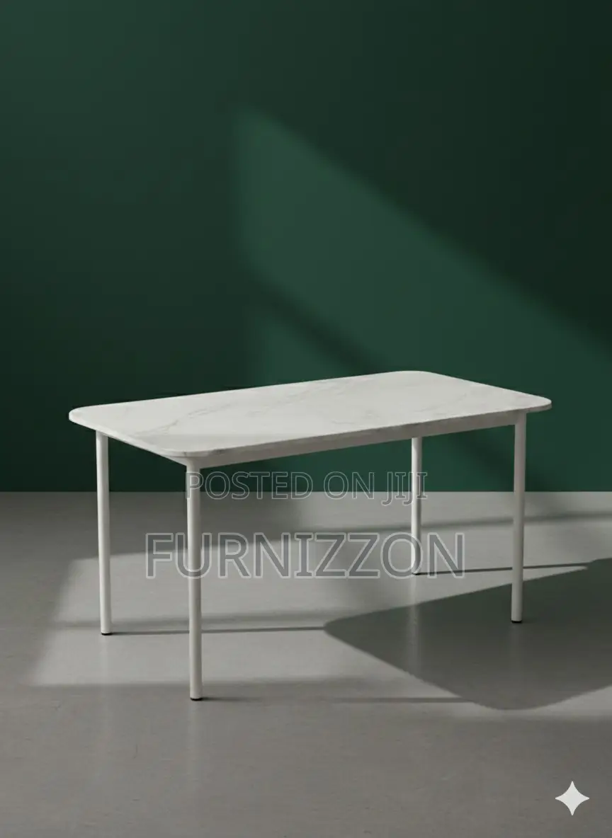 Stylish Marble Outdoor Dining Table for Garden Setup