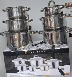 12 PCS Edenberg Stainless Cookware Set