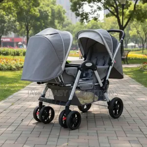 Tandem Twin Stroller/2 Kids 0–3y | Reclines to Full Bed