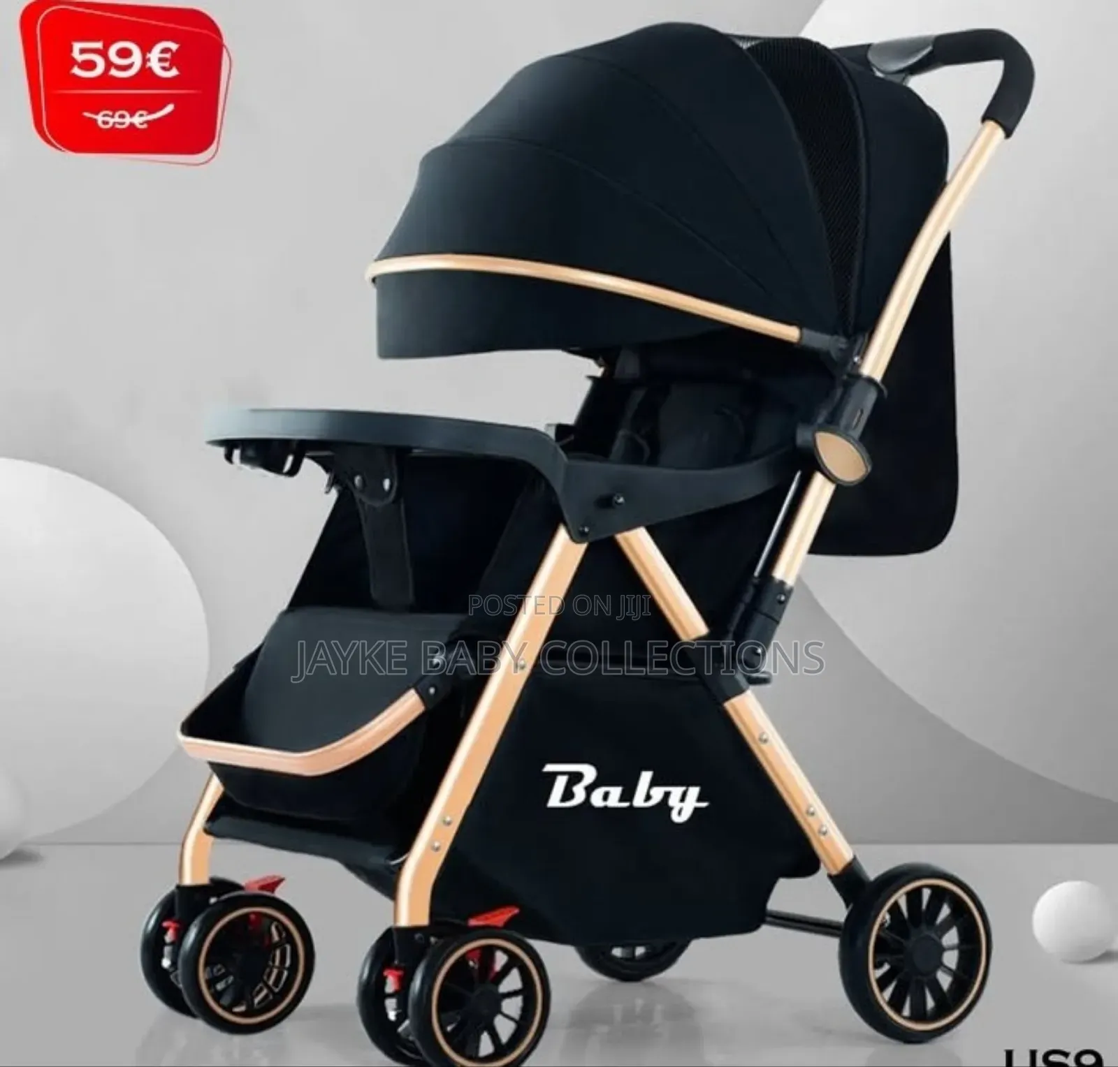 Twin Stroller Set 3–36m | One-Click Fold Shockproof