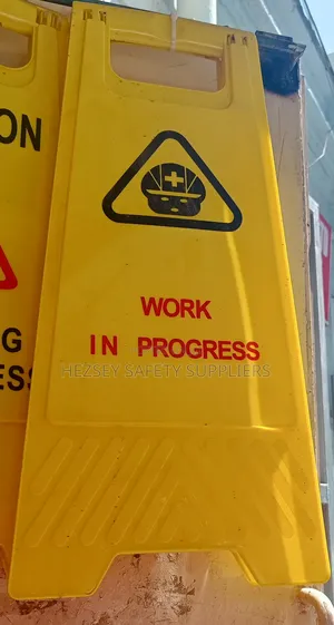 Work In Progress A-frame Caution Board