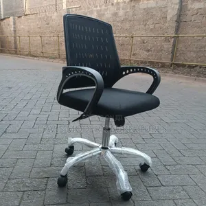 Ergonomic Mesh Office Chair With Armrests Swivel Wheels