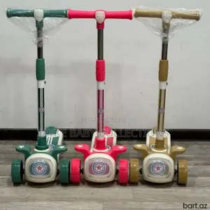 Safe 3-Wheel Kids Scooter | Led Wheels Music 2–6y