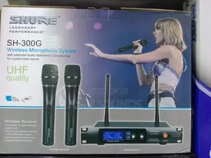 Shure Sh-300g Uhf Wireless Microphone System.