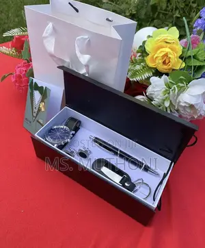  Men Gift Pack : Cufflinks , Watch ,Pen ,Key Holder