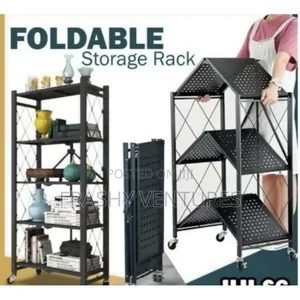 Big Size Foldable Kitchen Rack With Wheels.