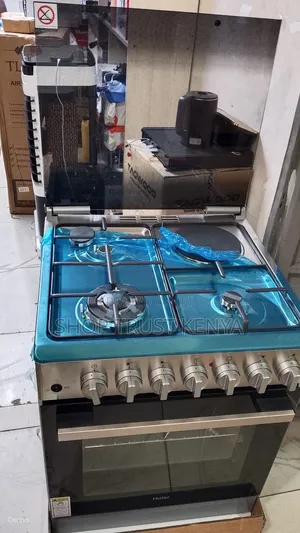Haier 60 by 60 Standing Cooker 3+1 Wok Burner