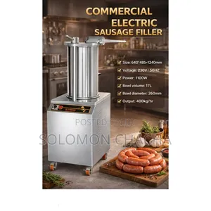 Commercial 17l Electric Sausage Filler 1100w Diameter 260mm 400kg/Hrs