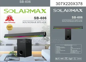 3.1ch Solarmax Soundbar Multimedia Speaker System Woofer