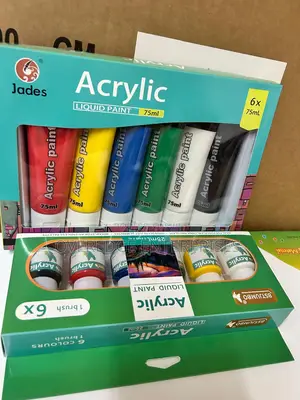 6pcs Acrylic Paints Available